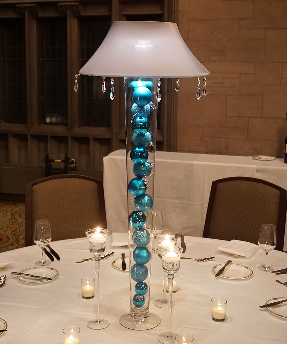 Tapered lampshade centerpiece