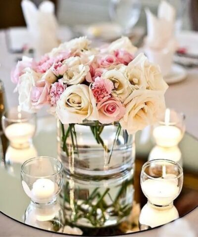 Round centerpieces mirror (10", 14" or 16")